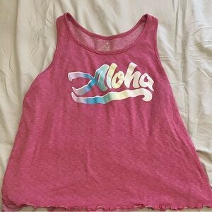 Secret Treasures Pink Graphic Tank